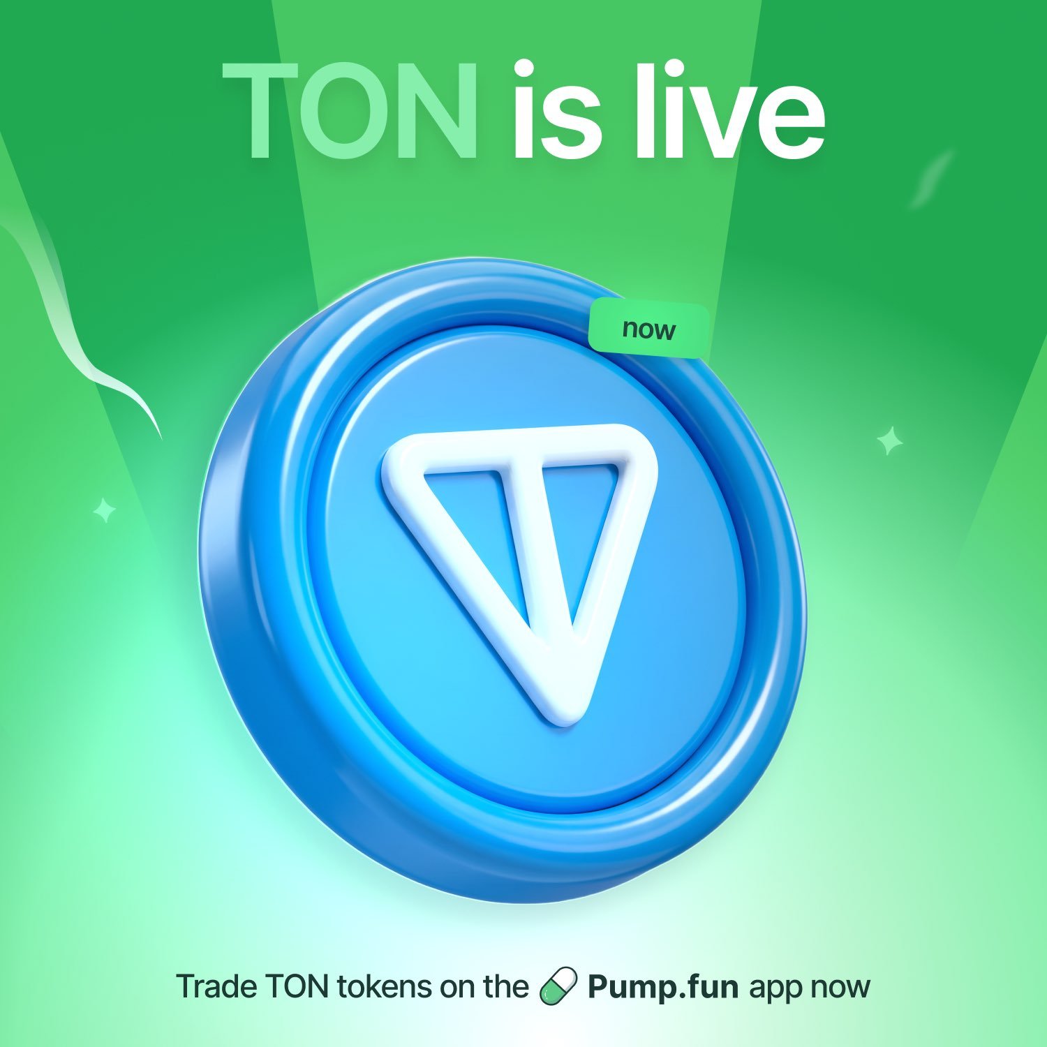 Pump.fun llega a TON: ya se pueden comprar tokens de TON con USDC desde su app